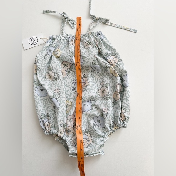 NWT - Handmade Floral Summer Romper - Pastel - Size 3-4T - Picture 5 of 6